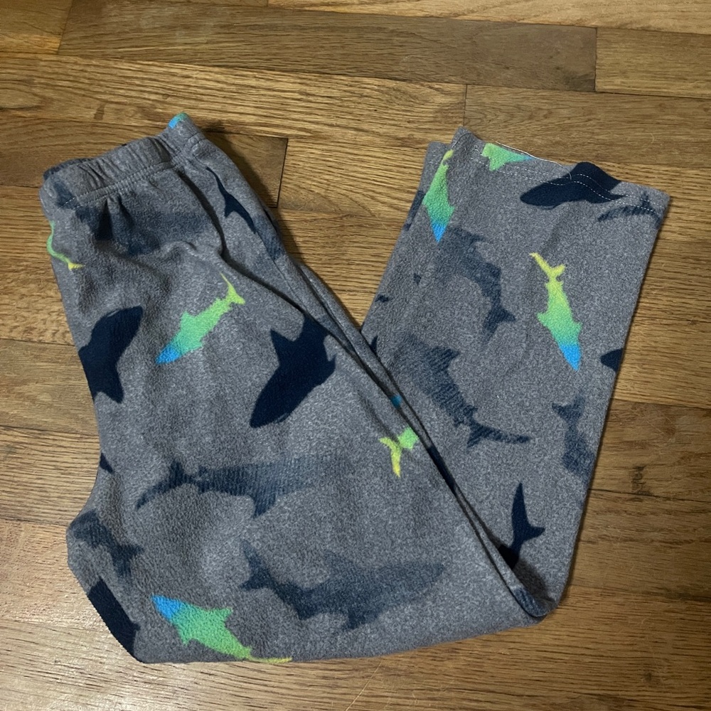 Wonder Nation Gray Pajama Pants with Shark Design